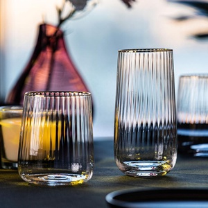 Samyo tùy chỉnh tay thổi gân Whisky nước trái cây nước Highball cốc thủy tinh uống Kính - Product Image 1