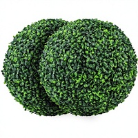 Sunnyglade 2 pièces, boule de topiaire artificielle à 4 couches de 157 pouces, faux buis en polyéthylène/PVC, boules décoratives pour jardin
