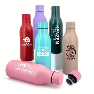 Bouteilles d'eau personnalisées avec logo, double paroi, en métal, isothermes, pour la salle de sport, thermos sport, en acier inoxydable - Product Image 5