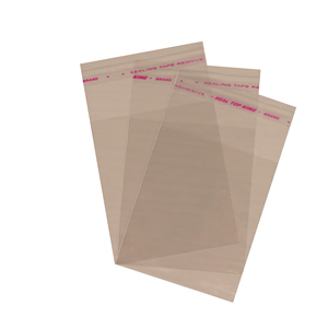 Cheap Resealable clear self adhesive seal packing plastic bag