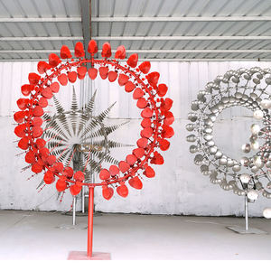 Glasvezel Beeldje Kinetische Sculptuur 3d Kolibrie/Perpetuum Motion Machine Kinetische Sculptuur/Kinetische Spinner Wind Metaal - Product Image 2