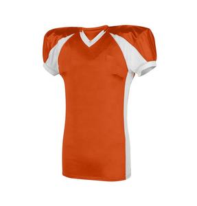 Uniforme de fútbol americano juvenil de alta calidad, ropa de entrenamiento de manga corta bordada, uniforme transpirable sublimado completamente cosido - Product Image 4