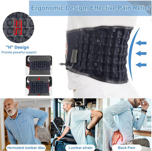 Cintura di trazione per terapia fisica con aria spinale in pelle sana per il corpo - Product Image 6