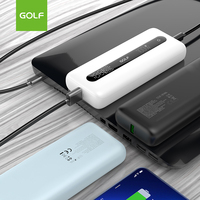 Chargeur mobile rapide PD, banque d'alimentation numérique électronique LCD, PD 20W, charge rapide, grande capacité, vente en gros, banque d'alimentation 20000mAh