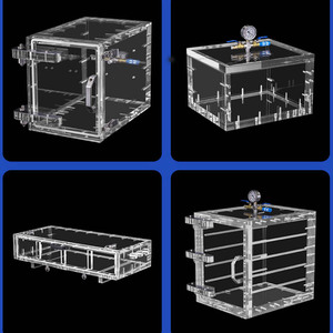 Acrylic Negative Pressure Anaerobic Machine Transparent Static Box Customized Laboratory Transparent Acrylic Isolation Box - Product Image 5