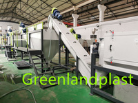 Greenlandplast Ligne de lavage à chaud pour flocons d'animaux Ligne de lavage à chaud pour animaux de compagnie Machine à laver pour animaux de compagnie