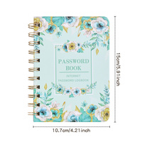 Diario de Oración con Tapa Dura Floral Vintage, Encuadernación en Espiral A6, Diario Devocional, Cuaderno de Estudio, Planificador Guiado