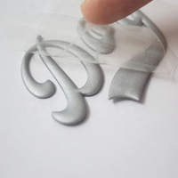 Fabrication de patchs imprimés en 3D pour vêtements, conception personnalisée, lettres en silicone souple, étiquettes thermocollantes pour vêtements, logo