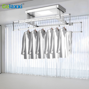 Thông minh điện tự động có thể gập lại giá giặt móc áo điều khiển từ xa nối dài tường quần áo máy sấy điều khiển từ xa nâng làm sạch - Product Image 2