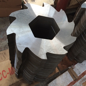 Lames de broyeur à double arbre en acier à outils HRC60 résistantes à l'usure, de qualité OEM, pour machines de recyclage de plastique, de métal, de pneus et de déchets électroniques - Product Image 2