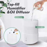 2025 Meilleures Ventes Diffuseur d'Huiles Essentielles Smart Humidificateur Moderne de Grande Capacité pour Chambre à Coucher Bois