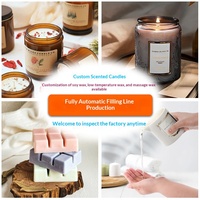 YOYOLO Contenant en verre décoratif, personnalisation du parfum et boîte, ensemble de bougies parfumées personnalisées pour cadeau de Noël et spa