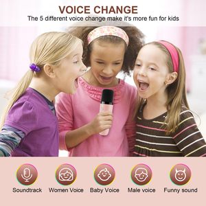 Ensemble d'enceintes Bluetooth et de microphones ST147 pour fêtes de famille, karaoké à domicile et fêtes de fin d'année, avec lecteur de cartes TF et fonction haut-parleur - Product Image 4