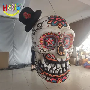 Crazy Awesome Halloween Inflatable skeleton Skull Golgo head blow up Halloween head