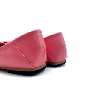 여성용 핑크 PU 가죽 팬시 슈즈 도매 최신 소녀 파티 웨딩 신발 아름다운 패션 여성 여름 플랫 슈즈 - Product Image 5