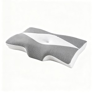 Almohada cervical contorneada de espuma viscoelástica, almohada ergonómica de soporte para el cuello, alivia la presión en el cuello y los hombros para quienes duermen de lado o boca arriba. - Product Image 5