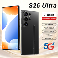 Prix Réduit Nouveau S26 Ultra 2025 16G+1TB Débloqué Mondial Smartphone 5G LTE Français/Espagnol Écran OLED 120Hz 4K Charge Rapide 120W
