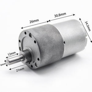 GM37-3530 12/24V 3-220RPM 고토크 마이크로 <span class=keywords><strong>DC</strong></span> 기어 감소 모터 영구 자석 12v <span class=keywords><strong>DC</strong></span> 모터 - Product Image 2