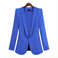 Jaket wanita kantor Formal, Jaket tiga dimensi elegan, jaket bisnis wanita ukuran Plus, jaket olahraga