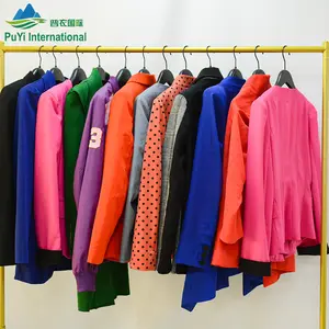 Hermoso abrigo de primavera para mujer, chaqueta <span class=keywords><strong>Inter</strong></span> Letterman para mujer, ropa de segunda mano, ropa usada - Product Image 1