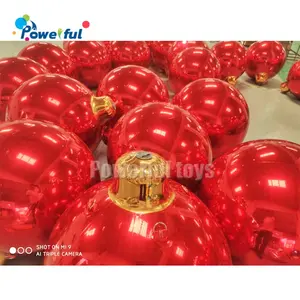 Sıcak satış ucuz renkli PVC şişme yansıtıcı top/şişme noel ayna küre/şişme küre ayna balon