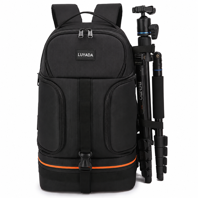 Custom Camera Backpack Waterproof Photographers Large Waterproof Photography Camera Bag with 15.6" Laptop Compartment