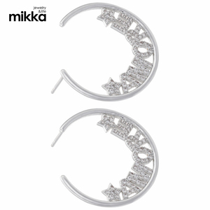 Boucles d'oreilles clous minimalistes en argent S925, fabriquées à la main, de qualité supérieure, différents types, pour enseignant, avec lettre formelle, OEM - Product Image 3