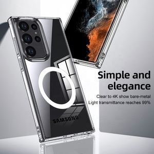 Funda magnética <span class=keywords><strong>de</strong></span> <span class=keywords><strong>cristal</strong></span> transparente para Samsung Galaxy S24 Ultra S24 Plus Funda protectora <span class=keywords><strong>de</strong></span> <span class=keywords><strong>gel</strong></span> <span class=keywords><strong>de</strong></span> goma antiamarilla para Samsung S23 Ultra - Product Image 6