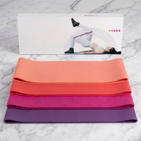 Bandas Elásticas de Resistencia de Látex Duraderas con Logotipo Personalizado al por Mayor, Set de Inicio para Yoga, Ejercicios de Estiramiento, Glúteos, Piernas y Fisioterapia