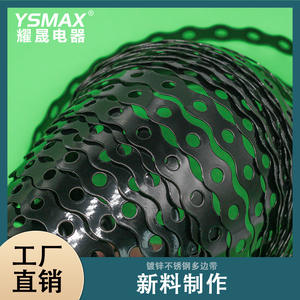 สายรัดเหล็กแบบแบน ขนาด 12 มม. 17 มม. เคลือบผงสังกะสีแบบมีรูพรุน สำหรับใช้งานในอุตสาหกรรม - Product Image 4