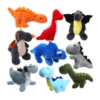 Jouets mignons en forme de dinosaures, animaux en peluche, porte-clés en peluche personnalisé, pendentif pour cadeau