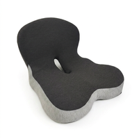 Coussin de siège ergonomique respirant en mousse à mémoire de forme pour le coccyx et le soutien lombaire, idéal pour le bureau et la voiture, antidérapant et lavable
