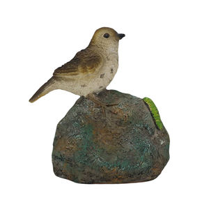 Oem Unieke Hars Vogel Standbeeld Bewegingssensor Tuin Beeldje Kunstmatig Beeldhouwwerk Voor Tuinbeeld Hars Ambacht - Product Image 1