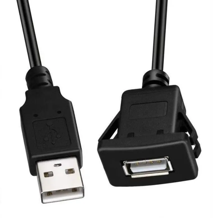 Шэньчжэнь Manoson, хорошо продаваемый, под заказ, квадратный разъем USB 2,0 A, гнездовой 5-контактный usb-кабель для монтажа на панели автомобиля