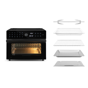 <span class=keywords><strong>Four</strong></span> à friteuse à air électrique familial 1800W avec écran tactile, 30L, sans huile, 5 accessoires pour pizza, poulet, <span class=keywords><strong>four</strong></span> à convection de comptoir - Product Image 1