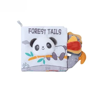 New Tail Cloth Book Baby 3D Toys Babies Early Education Cognitive Soft Cloth Fabric Book