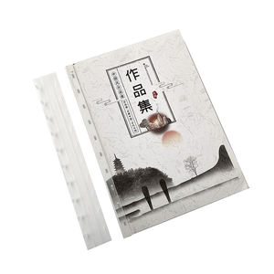 Taccuino libro bianco pinza pinza raccoglitore foglie sciolte <span class=keywords><strong>Cilp</strong></span> con striscia di rilegatura della colonna vertebrale - Product Image 3