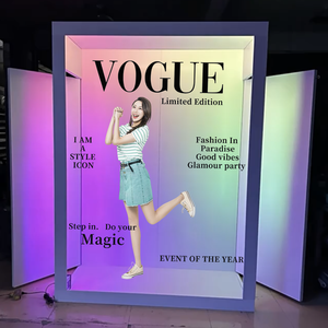 Expédition d'usine gratuite Cabine photo rotative automatique sans fil grandeur nature personnalisable avec LED pour Smartphones et appareil photo - Product Image 6