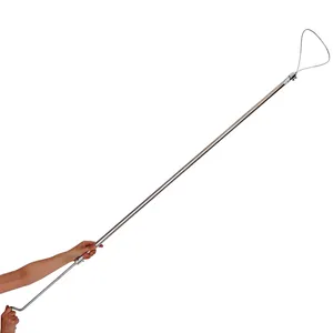 Hog Holder Long Handle Stainless Steel 65cm Pig Holder Hog Catcher