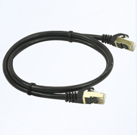 Kabel Patch Cord Datar Tembaga Berpelindung Ganda CAT 7 dengan Konektor Berlapis Emas, Pesanan Khusus Pabrik Xunfa, Bersertifikasi CE RoHS