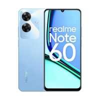 هاتف ريلمي نوت 60S RMX3933 (BR) شبه جديد بلون أزرق محيطي (128 جيجابايت + 4 جيجابايت رام) أو أسود ليلي (64 جيجابايت + 3 جيجابايت رام) مع شبكة LTE وبطارية 5000 مللي أمبير وشاشة 90 هرتز