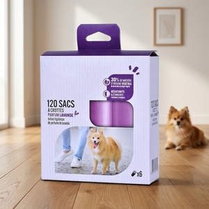 Sacs à déjections canines en plastique écologiques personnalisés, qualité supérieure, faible MOQ, commandes en gros, 100 sacs biodégradables pour animaux de compagnie, sacs à crottes de chien - Product Image 3
