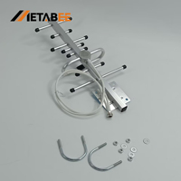 Antenne directionnelle Yagi UHF 70cm Bande 400-470MHz 433MHz 868MHz 315MHz 4G LTE à gain élevé en aluminium pour extérieur