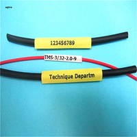 Tube thermorétractable en PE de 25 mm, rétractabilité 2:1, gaine de câble noire et blanche pour la protection des câbles