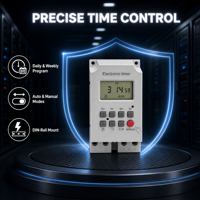 CNFLY KG316T-II Mini Timer Digital Terprogram untuk Rel Din 220VAC 30A Layar LCD Bersertifikasi CE untuk Otomatisasi Rumah