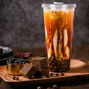 Vente en gros gobelet à thé au lait boba en <span class=keywords><strong>plastique</strong></span> transparent à double paroi personnalisé réutilisable de 24oz avec paille et couvercle - Product Image 6