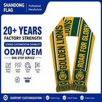 Écharpe de supporter personnalisée en polyester, imprimée par transfert thermique haute définition, pour événements sportifs