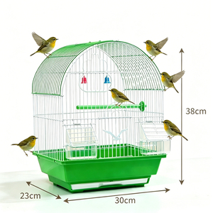 Nouvelle Cage à Oiseaux en Métal Bleue Style Canari pour Petits Oiseaux, Nid et Cage d'Élevage pour Petits Animaux - Product Image 2