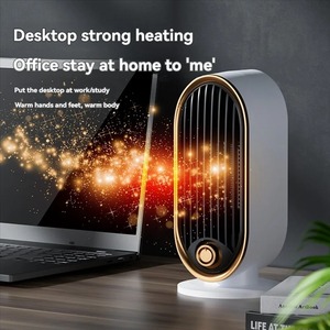 เครื่องทำความร้อนตั้งโต๊ะในบ้าน ร้อน-เย็น ใช้ได้ทั้งสองระบบ เสียงเบา ระบบทำความร้อน PTC พร้อมเทอร์โมสตัทอัจฉริยะ เครื่องทำความร้อนไฟฟ้าสำหรับสำนักงาน ป้องกันความร้อนเกิน - Product Image 5
