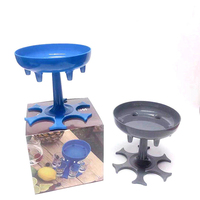 Distributeur de verres à shot en vente chaude, SIX voies, 6 supports, distributeur de vin, distributeurs de boissons en plastique
